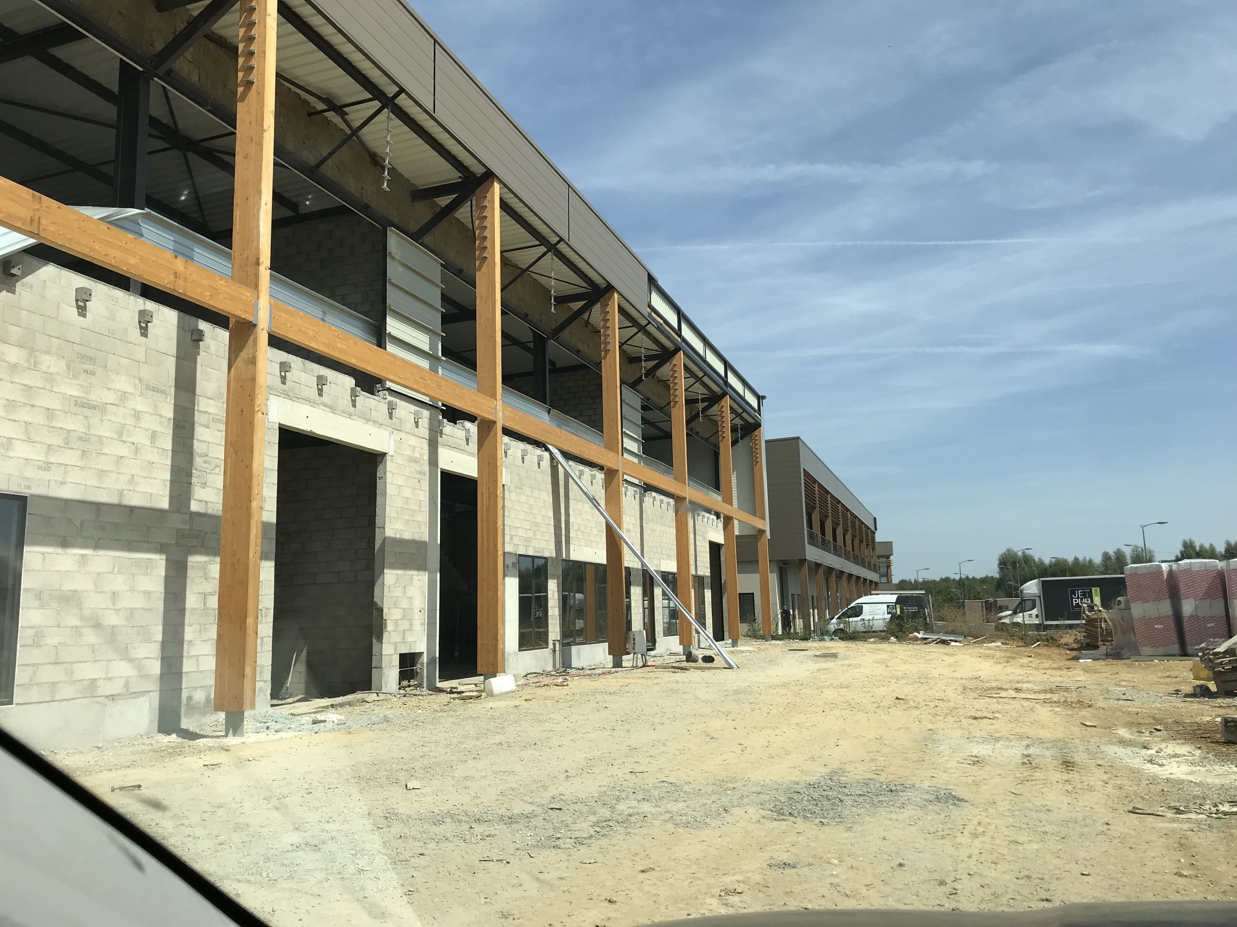 Réalisation de la charpente du technoparc de Lamirault